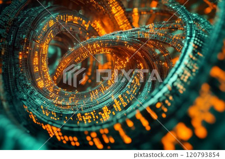 Spiral network and data science image_1 120793854
