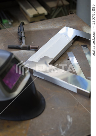 Stainless steel welding work Stainless steel welding work 120793889