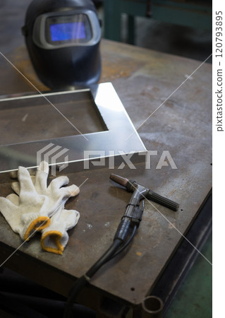 Stainless steel welding work 120793895