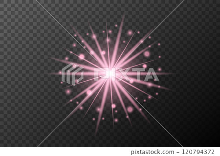 bright glowing light effect on transparent background 120794372