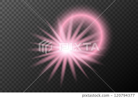 vector illustration of a glowing light effect 120794377