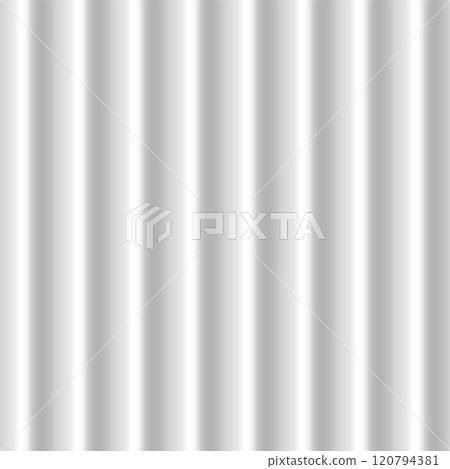 The vector texture of gray metal and corrugated materials forms a unique background 120794381