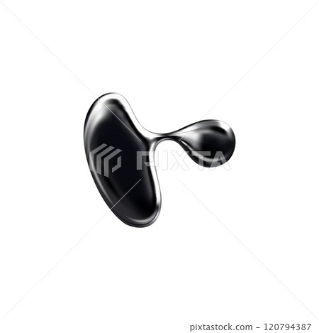 A vector dynamic shape made in a smooth futuristic style on a white background. 120794387