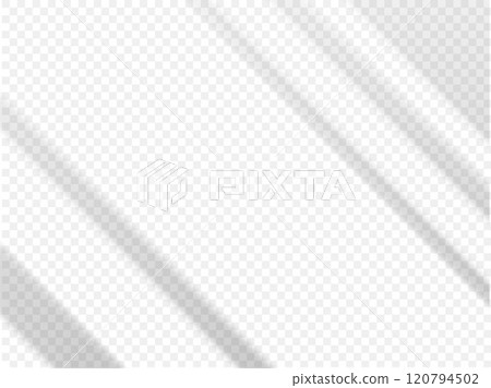Diagonal thin shadows on a transparent background. 120794502