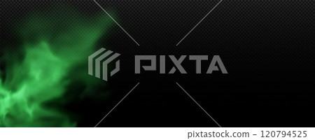 Green toxic steam, smoke or fog. 120794525