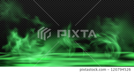 Green toxic smoke or fog. 120794526