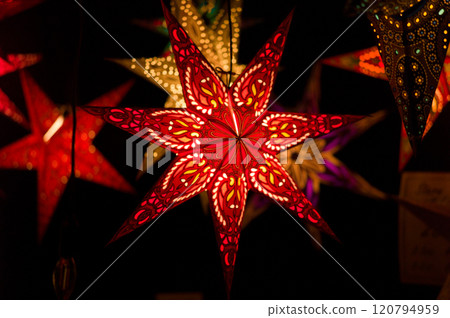 german christmas market scenery german christmas market scenery 120794959