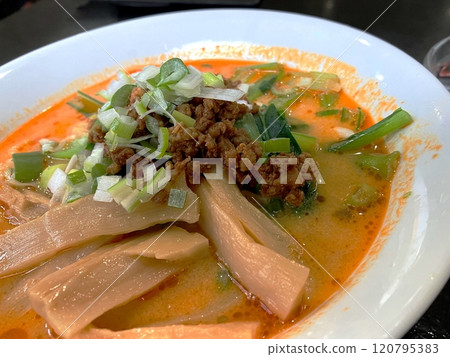 Dandan noodles from a local Chinese restaurant: Dandan noodles from the lunch set 120795383