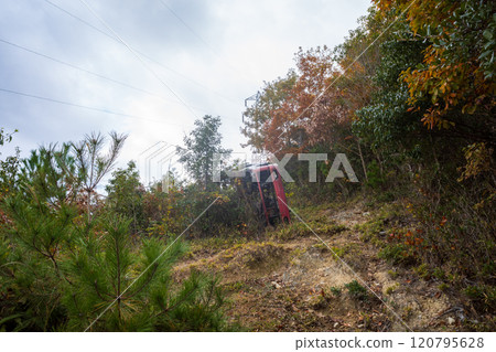 Beautiful autumn scenery of Mount Otakadai in Ako, Hyogo Prefecture, Japan 120795628
