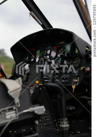 Helicopter cockpit Helicopter cockpit 120795893