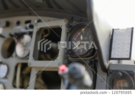 Helicopter cockpit 120795895