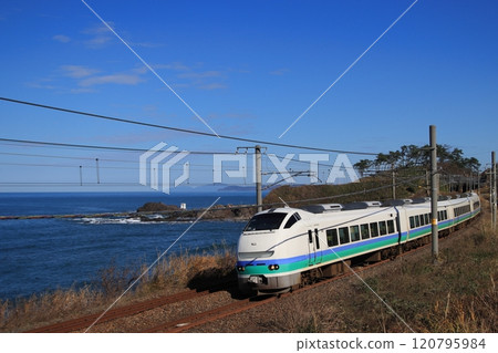 E653系列（再版神沼彩色）特急白雪行駛在壯觀的信越本線_拍攝於2024年12月2日 120795984