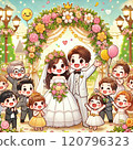 婚禮上有很多孩子 120796323