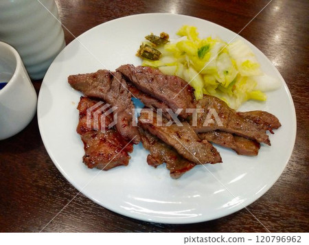 The perfect saltiness will have you coming back for more... Sendai's delicacy "Beef Tongue" The perfect saltiness will have you coming back for more... Sendai's delicacy "Beef Tongue" 120796962
