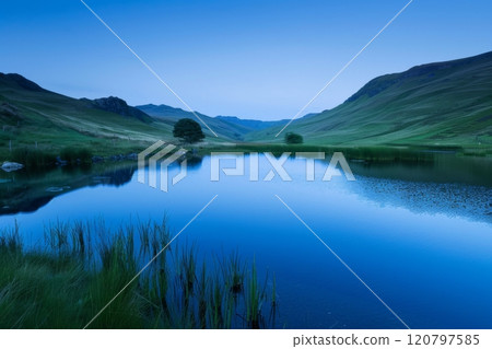 Tranquil Twilight at Serene Lakeside Tranquil Twilight at Serene Lakeside 120797585