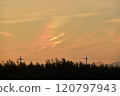 Rainbow-colored sunset sky 120797943