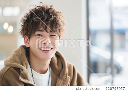一名在美髮沙龍染髮的男子的“人工智慧生成圖像” 一名在美髮沙龍染髮的男子的“人工智慧生成圖像” 120797957