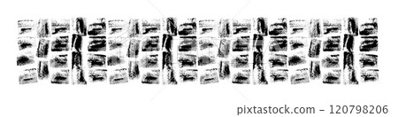 Black and white distressed background with rough edges and abstract overlay. Vintage dirty grunge paint effect. Flat vector illustration isolated Black and white distressed background with rough edges and abstract overlay. Vintage dirty grunge paint effect. Flat vector illustration isolated 120798206