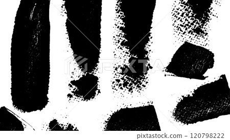 Black and white distressed background with rough edges and abstract overlay. Vintage dirty grunge paint effect. Flat vector illustration isolated Black and white distressed background with rough edges and abstract overlay. Vintage dirty grunge paint effect. Flat vector illustration isolated 120798222