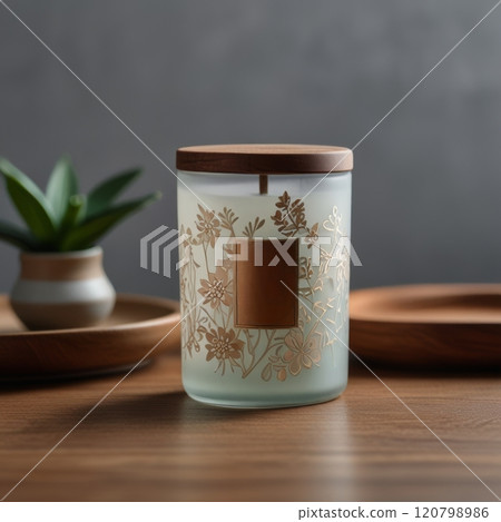Elegant Floral Scented Candle: Gentle Glow of Relaxation Elegant Floral Scented Candle: Gentle Glow of Relaxation 120798986