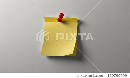 Simple Notes: The Vibrant Impact of a Yellow Sticky Note Simple Notes: The Vibrant Impact of a Yellow Sticky Note 120799099