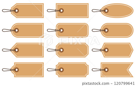 Vector illustration set of tags and price tags of various shapes Vector illustration set of tags and price tags of various shapes 120799641