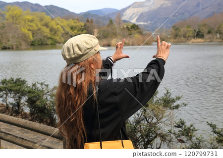Shiga Mishima Pond Walking Tour 11 (Mishima Pond, Maibara City, Shiga Prefecture) Shiga Mishima Pond Walking Tour 11 (Mishima Pond, Maibara City, Shiga Prefecture) 120799731