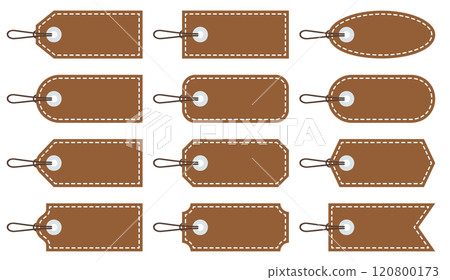 Vector illustration set of tags and price tags of various shapes Vector illustration set of tags and price tags of various shapes 120800173
