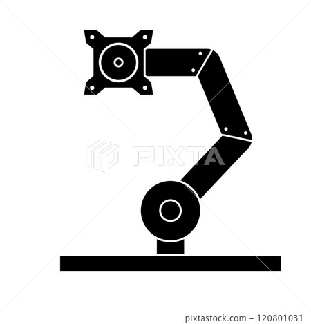 Monitor arm silhouette Monitor arm silhouette 120801031