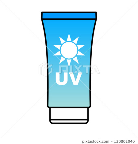 Sunscreen icon blue 120801040