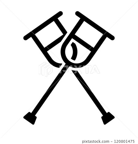crutch silhouette 120801475
