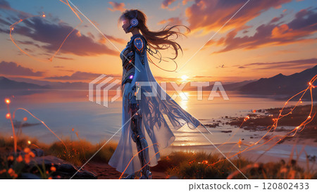 成為機器人 AI 影像的女人 120802433