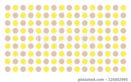 Two-color transparent polka dot seamless pattern / grid / brown and yellow 120802995