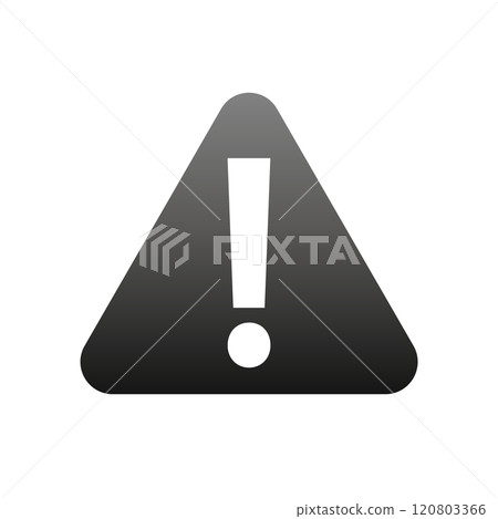 A simple gradient warning sign for business use 120803366