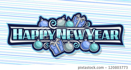 Vector logo for Happy New Year 120803773