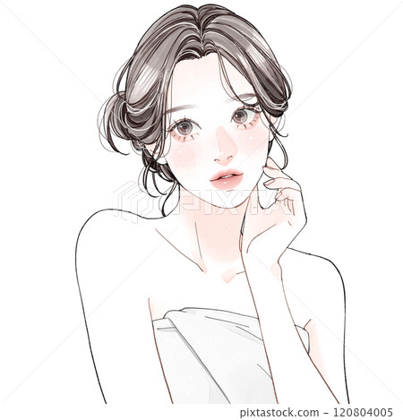 一位女士洗澡 120804005