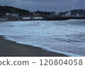 Image of waves crashing on Imrang Beach in Busan, Korea 120804058