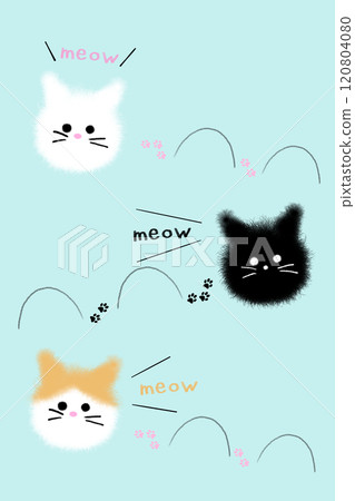 圓貓跳躍的插圖 120804080
