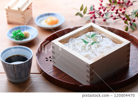 Simple flavor: freshly boiled kamaage udon 120804470