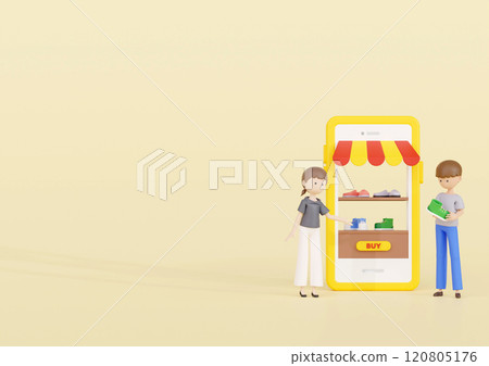 3DCG|向正在考慮購買預售價的流行款運動鞋的時尚年輕男性顧客進行產品說明 3DCG|向正在考慮購買預售價的流行款運動鞋的時尚年輕男性顧客進行產品說明 120805176