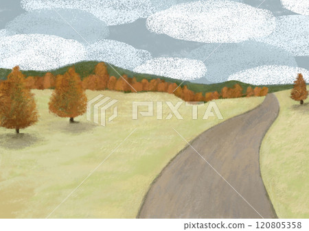 Fall landscape 120805358