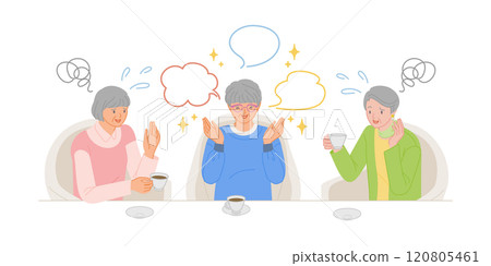 Senior Life: Senior women are fed up with hearing boastful stories and pyramid scheme solicitations in cafes 120805461