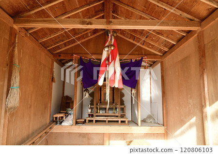 拍攝北海道八雲町熊石的愛沼龍神神社冬季風光 拍攝北海道八雲町熊石的愛沼龍神神社冬季風光 120806103