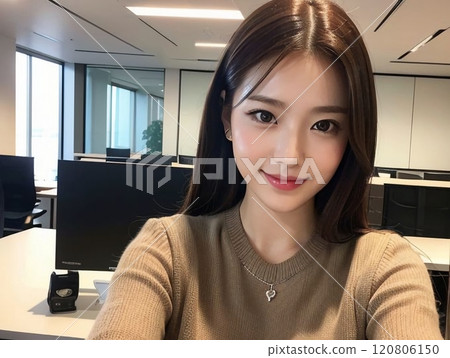 Office lady in the office 120806150