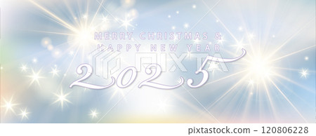 Merry Christmas And Happy New Year on the beautiful 2025 design 120806228