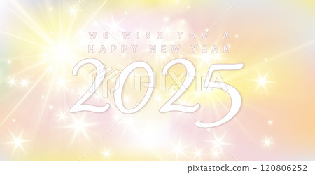 We Wish You a Happy New Year on the beautiful 2025 Illustration design We Wish You a Happy New Year on the beautiful 2025 Illustration design 120806252