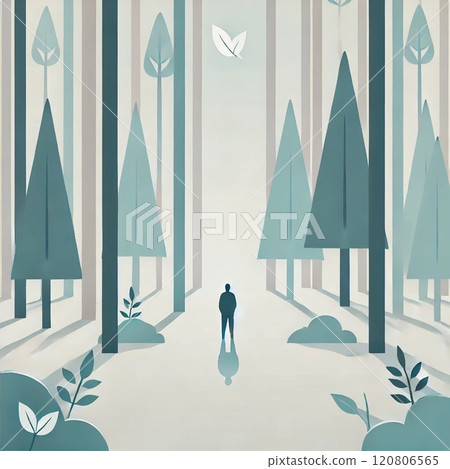 Silent Forest: A lonely silhouette Silent Forest: A lonely silhouette 120806565