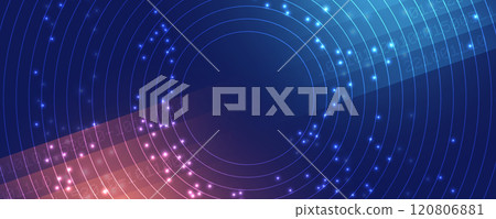 Abstract futuristic technology concept network background. Vector art. 120806881