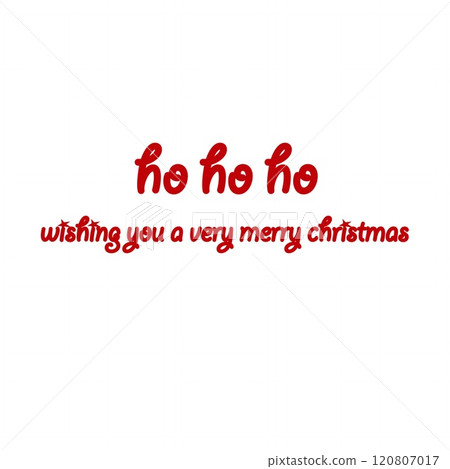 聖誕快樂 Ho Ho Ho 白色背景 120807017