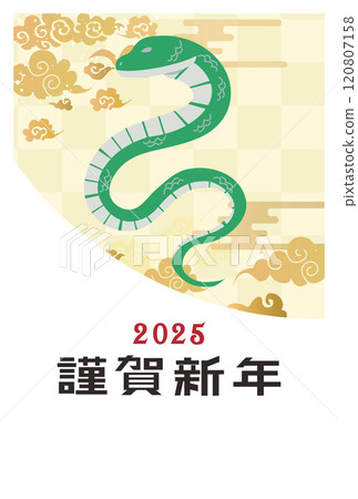 2025年蛇年新年賀卡 120807158